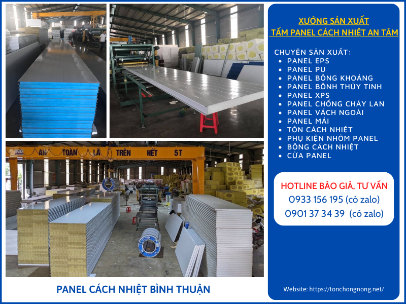 Panel cách nhiệt Bình Thuận