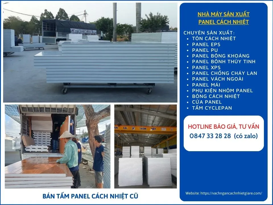 BÁN TẤM PANEL CÁCH NHIỆT CŨ