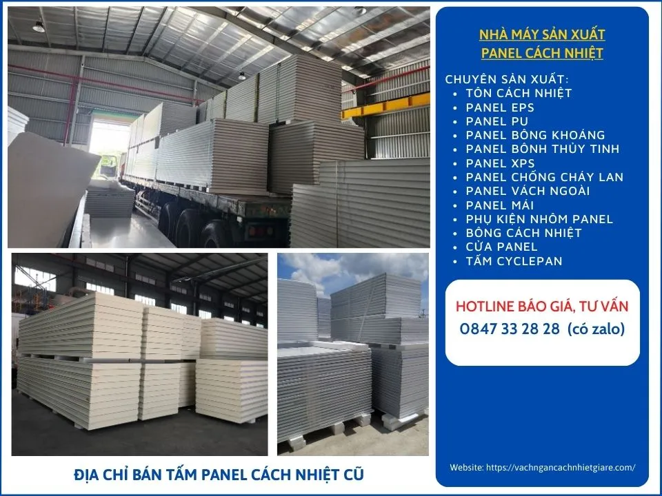 ĐỊA CHỈ BÁN TẤM PANEL CÁCH NHIỆT CŨ