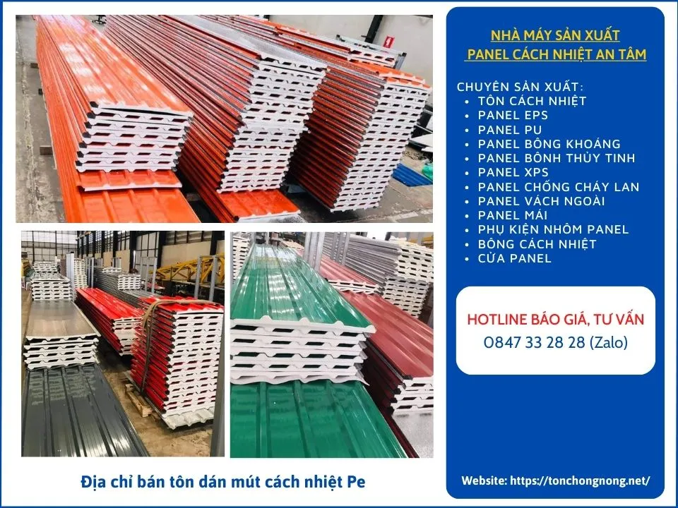 Địa chỉ bán tôn dán mút cách nhiệt Pe