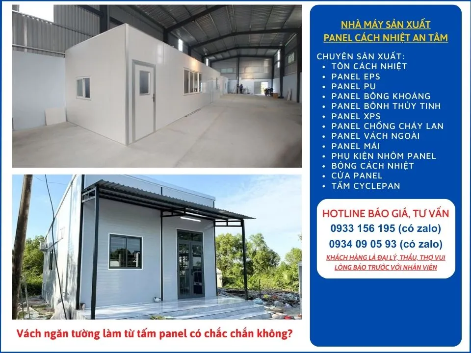 Vách ngăn tường làm từ tấm panel có chắc chắn không?