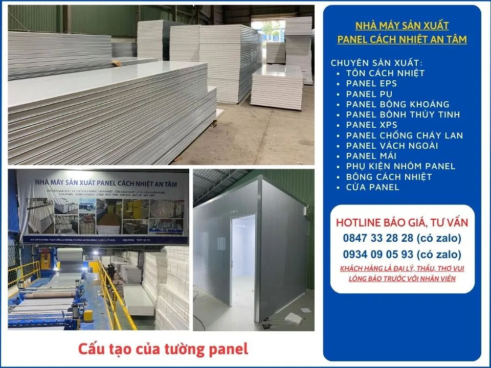 Cấu tạo của tường panel
