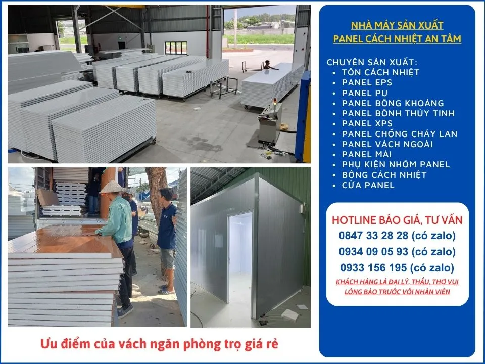 Ưu điểm của vách ngăn phòng trọ giá rẻ