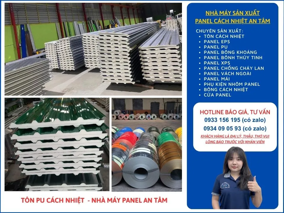 Panel Cách Nhiệt An Tâm – Đơn vị phân phối tôn PU uy tín, được nhiều khách hàng lựa chọn