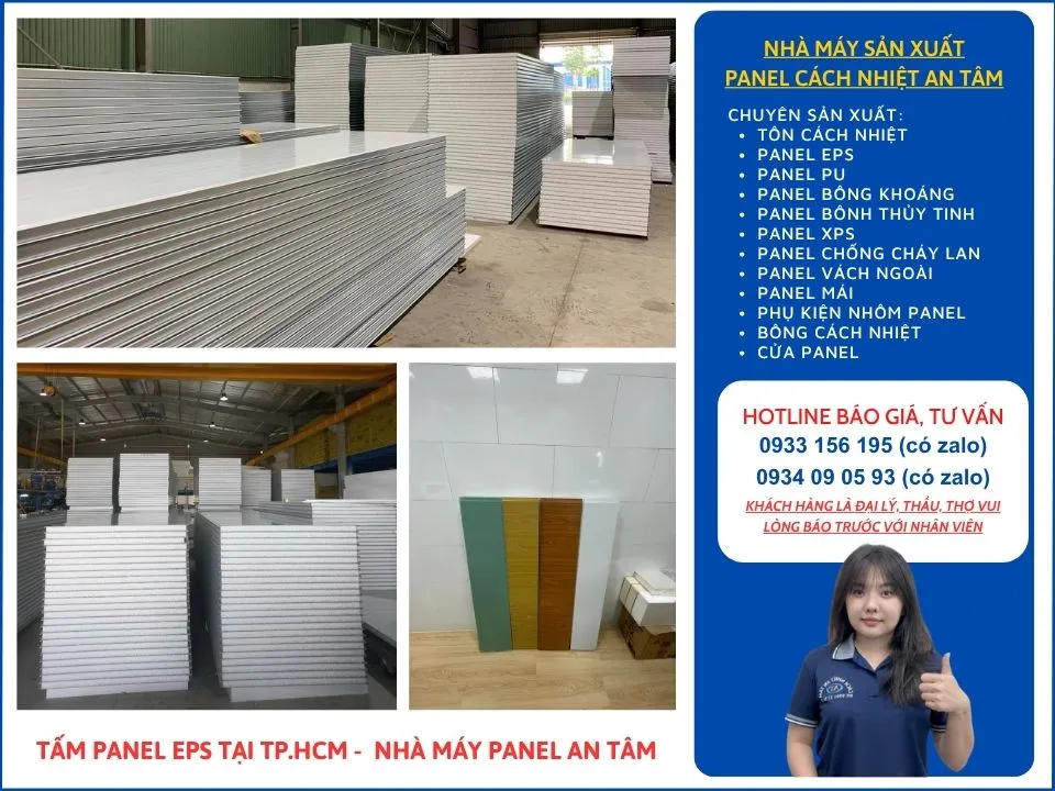 Giới thiệu tấm panel EPS tại TP.HCM từ xưởng An Tâm