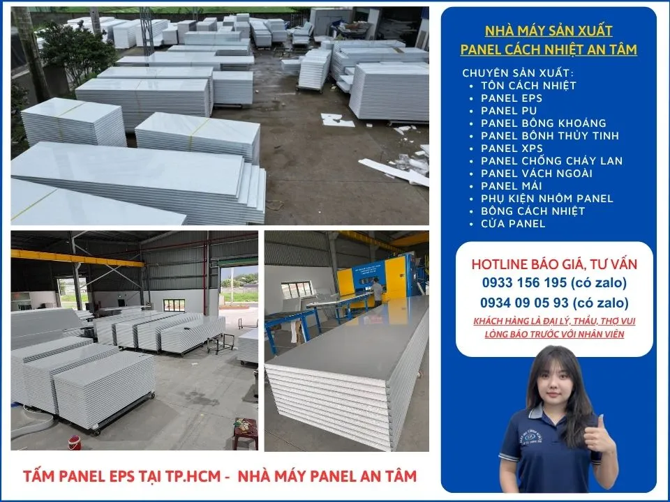 Tấm Panel Eps Hồ Chính Minh tại Panel Cách Nhiệt An Tâm