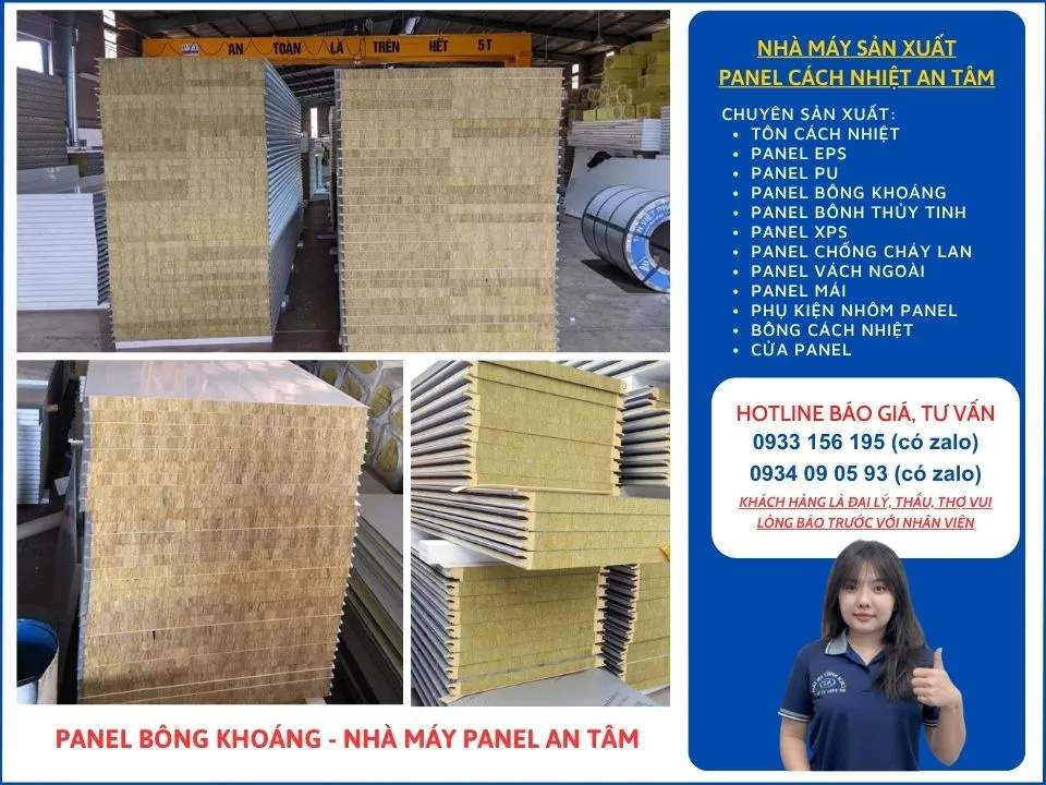 Bảng giá panel rockwool tháng 6