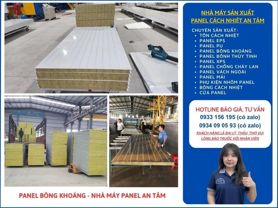 Bảng giá panel rockwool tháng 6