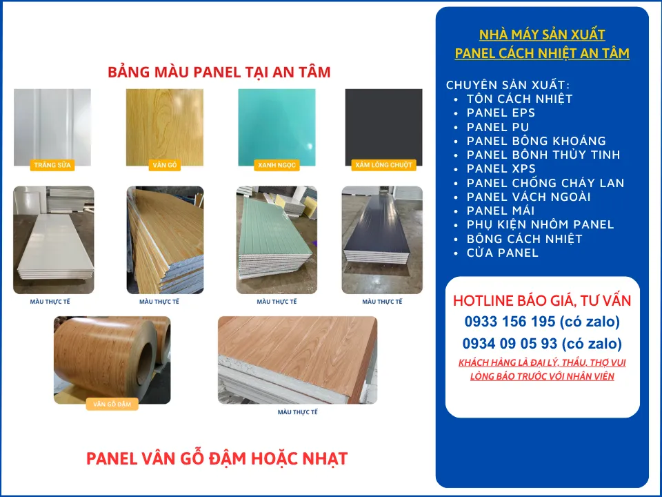 tấm panel vân gỗ