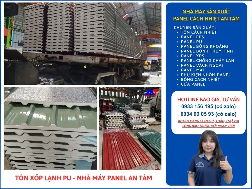 Lý do nên lựa chọn An Tâm khi mua tôn xốp lạnh Pu và vật liệu cách nhiệt