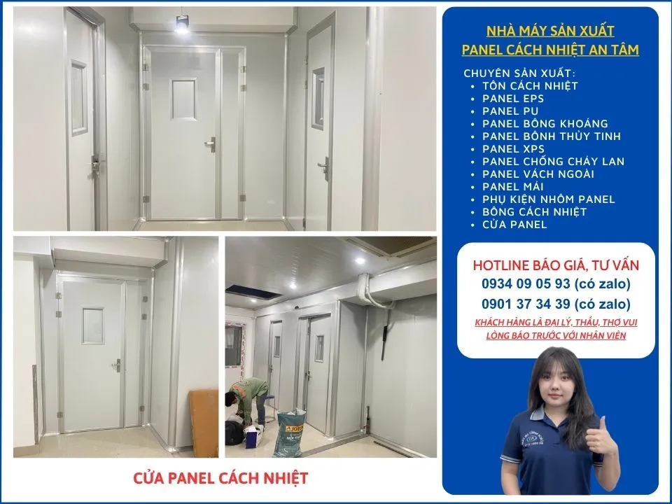 cửa panel nhôm cách nhiệt