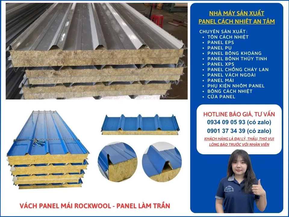 Tấm mái Rockwool