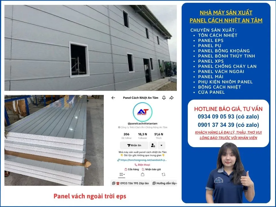 Panel vách ngoài trời eps