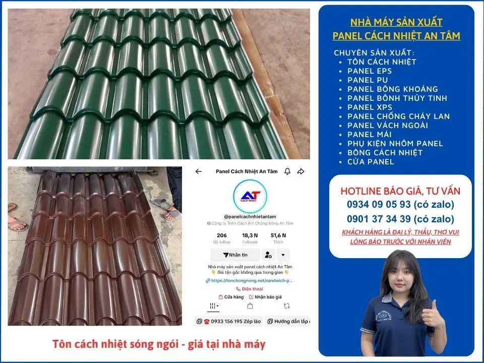 Tôn cách nhiệt sóng ngói