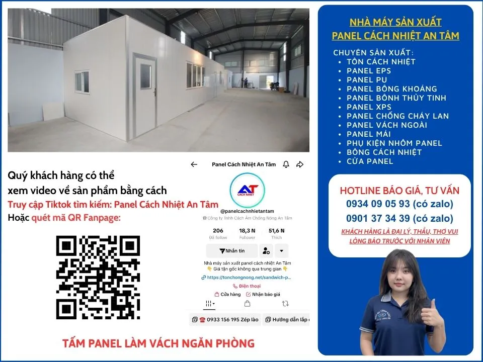 Vách ngăn bằng tấm panel