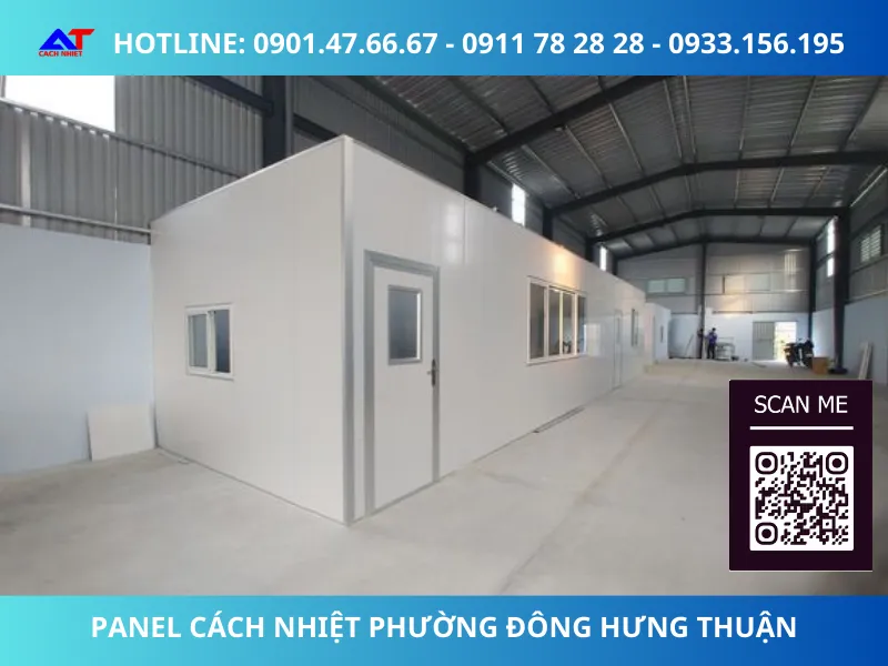 Làm vách ngăn bằng tấm panel